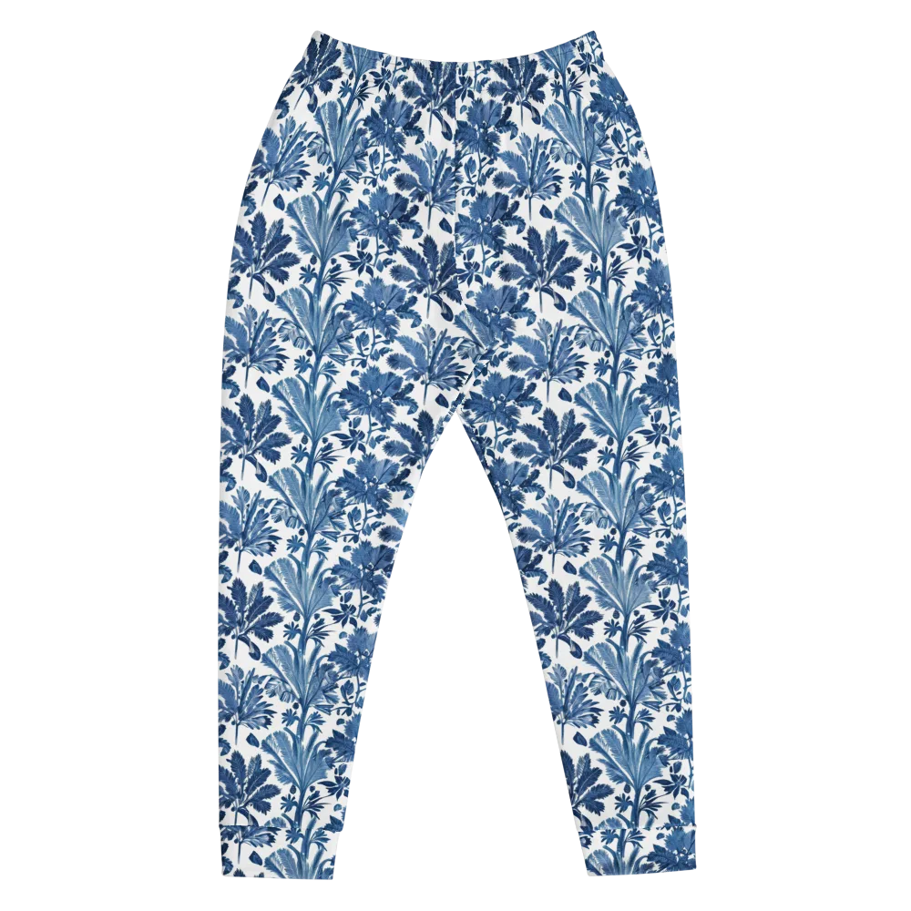 Cobalt Garden on Men's Joggers — Front