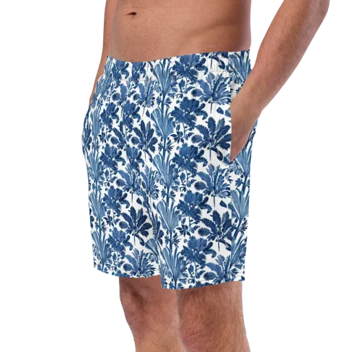 Cobalt Garden on a Swim Trunks
