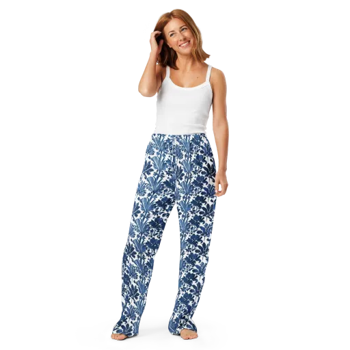 Cobalt Garden on a Women's Pajama Pants