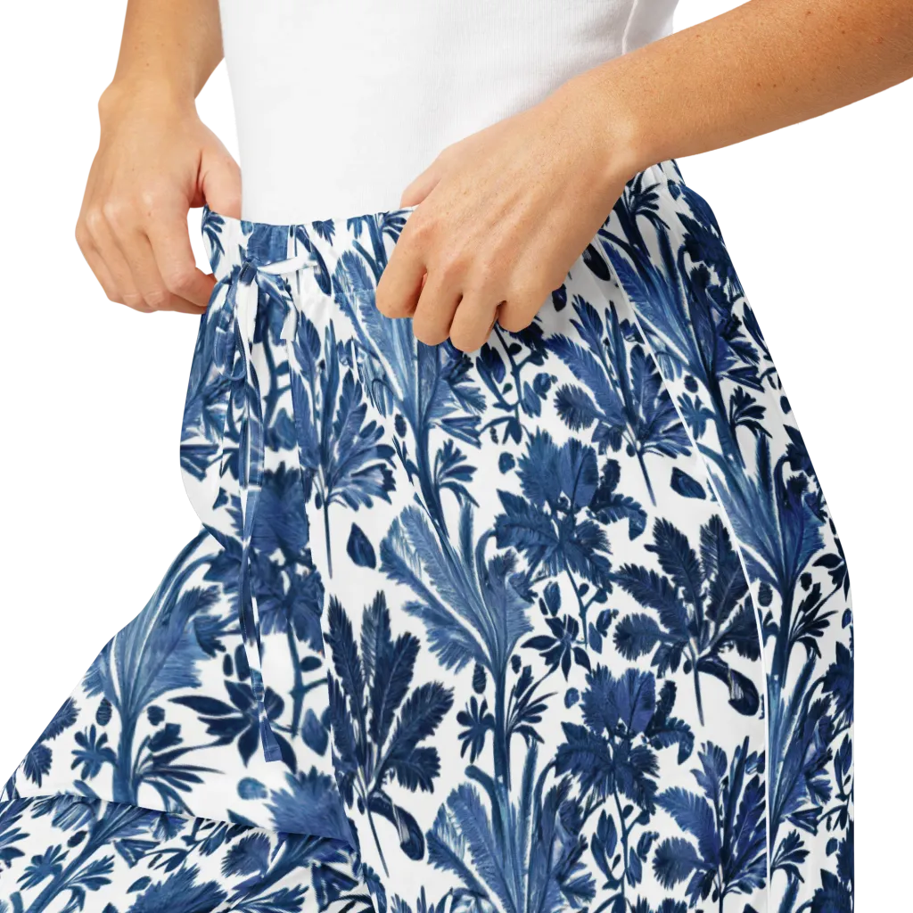 Cobalt Garden on Women's Pajama Pants — Product details