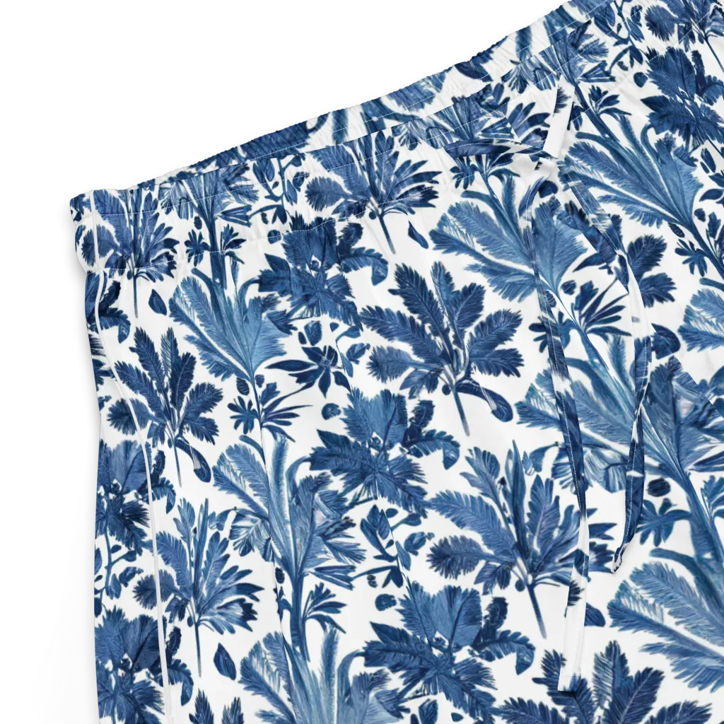 Cobalt Garden on Women's Pajama Shorts — Product details