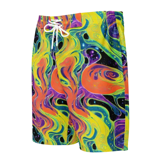 Nebula Nectar on a Men's Board Shorts