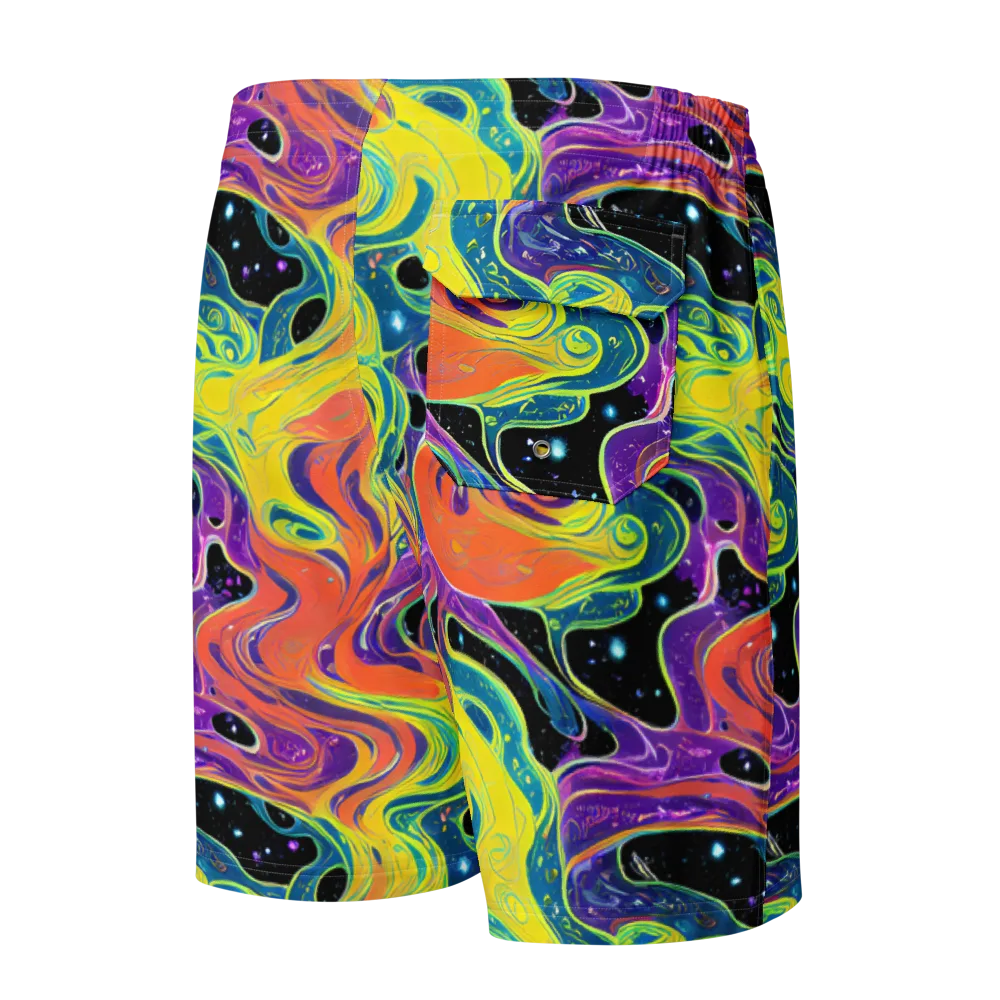 Nebula Nectar on Men's Board Shorts — Back