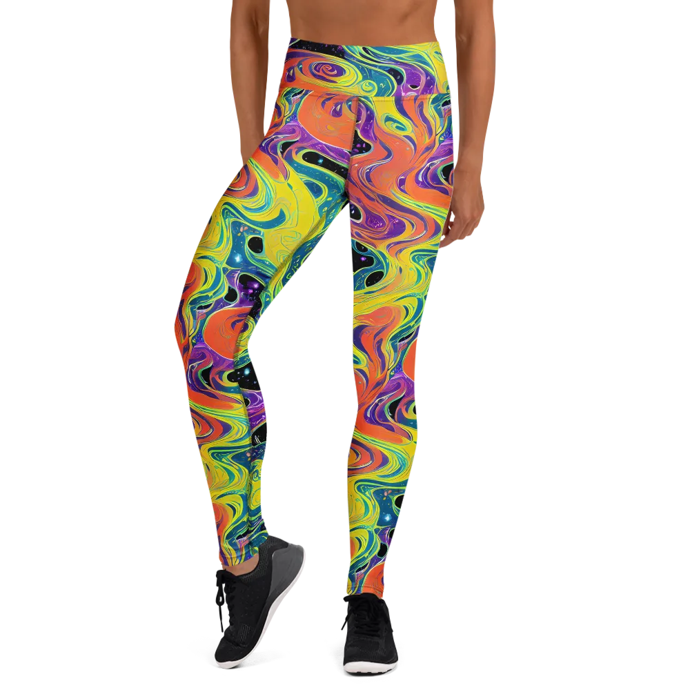 Nebula Nectar on Yoga Leggings — Front