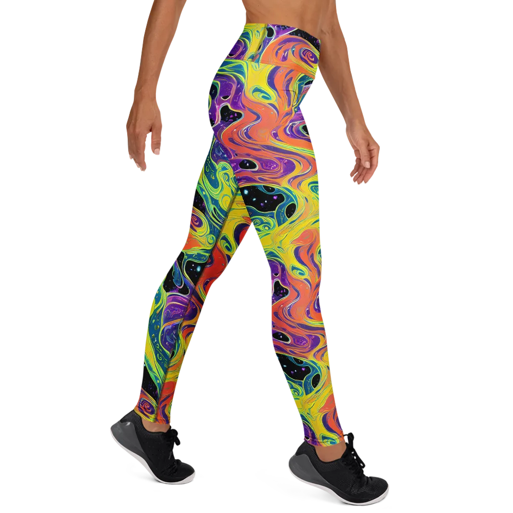 Nebula Nectar on Yoga Leggings — Right