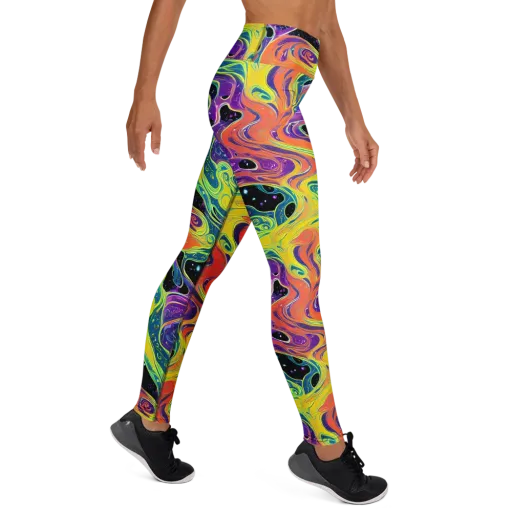 Nebula Nectar on a Yoga Leggings