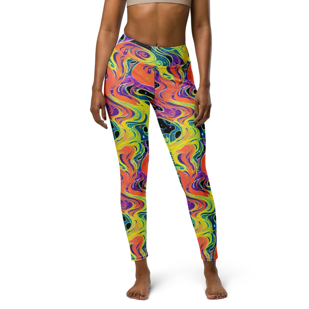 Nebula Nectar on Yoga Leggings — Front