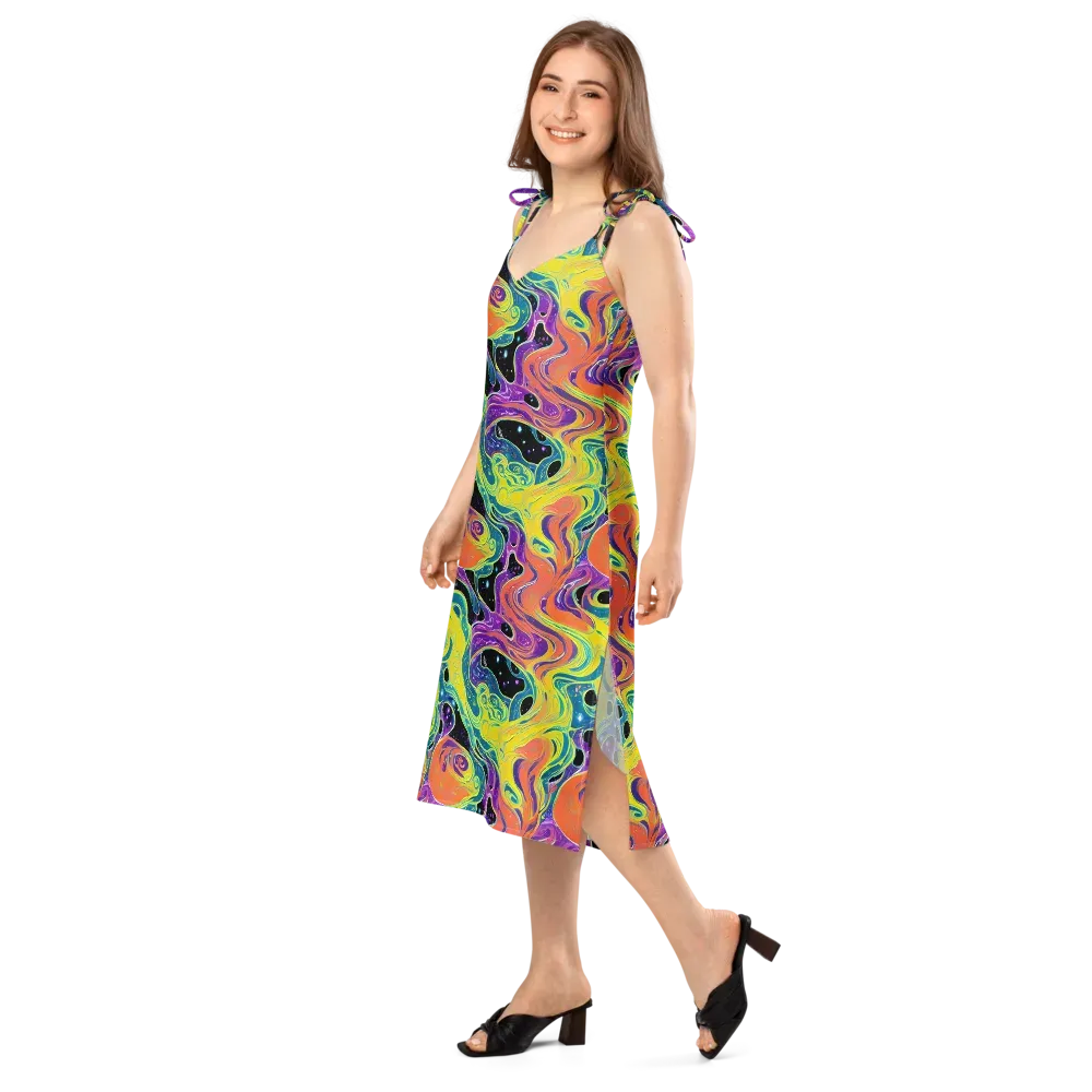 Nebula Nectar on Slip Dress — Left Front