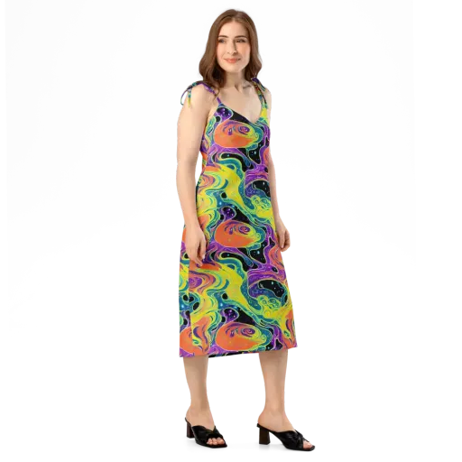 Nebula Nectar on a Slip Dress