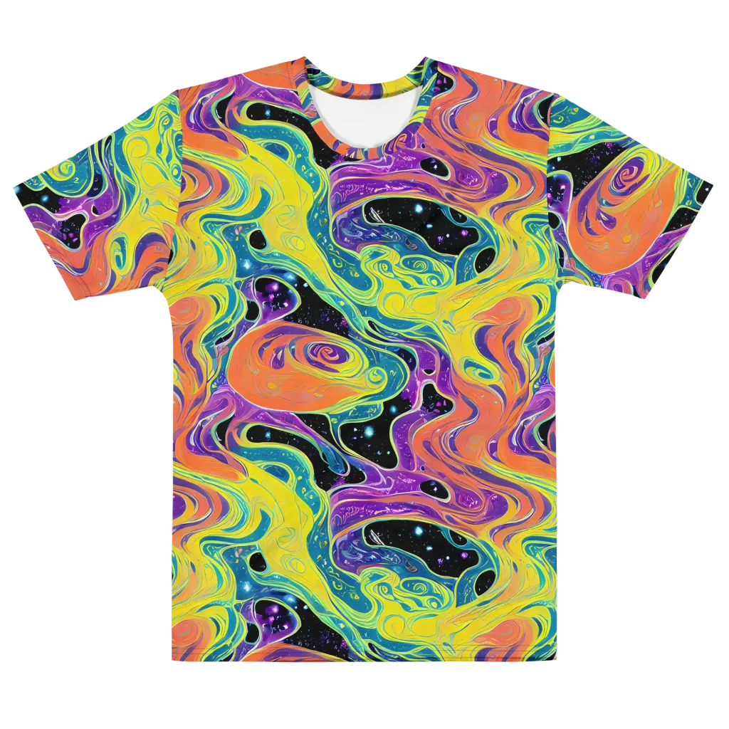 Nebula Nectar on Men's Cotton Crew Neck T-Shirt — Front