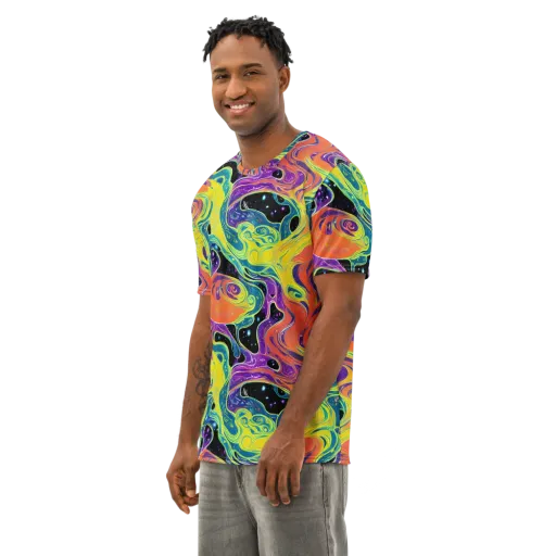 Nebula Nectar on a Men's Cotton Crew Neck T-Shirt