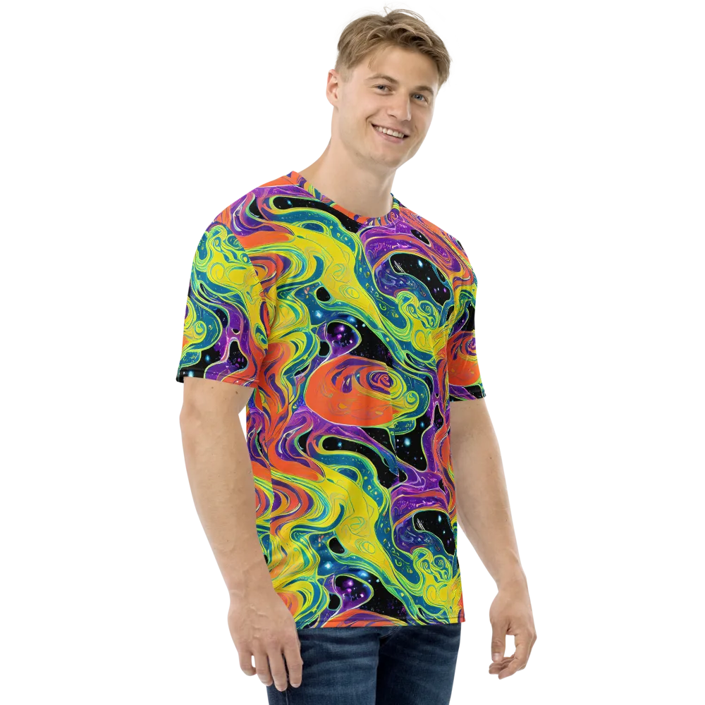 Nebula Nectar on Men's Crew Neck T-Shirt — Right