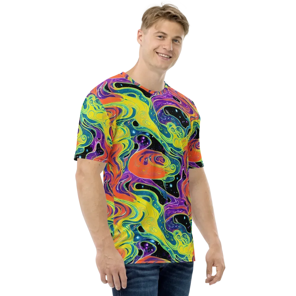 Nebula Nectar on Men's Crew Neck T-Shirt — Right