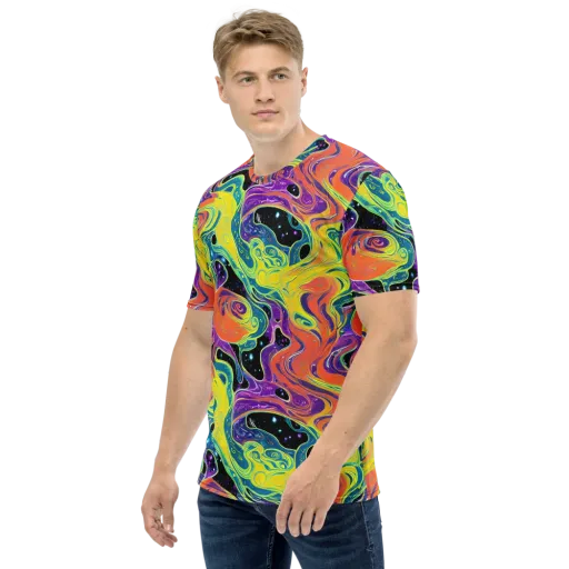 Nebula Nectar on a Men's Crew Neck T-Shirt