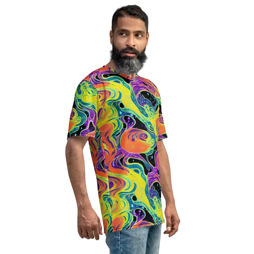 Nebula Nectar on Men's Crew Neck T-Shirt — Right