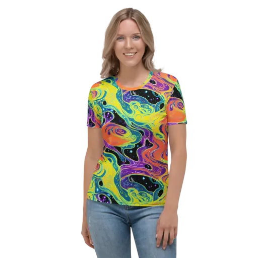 Nebula Nectar on a Women's Crew Neck T-Shirt