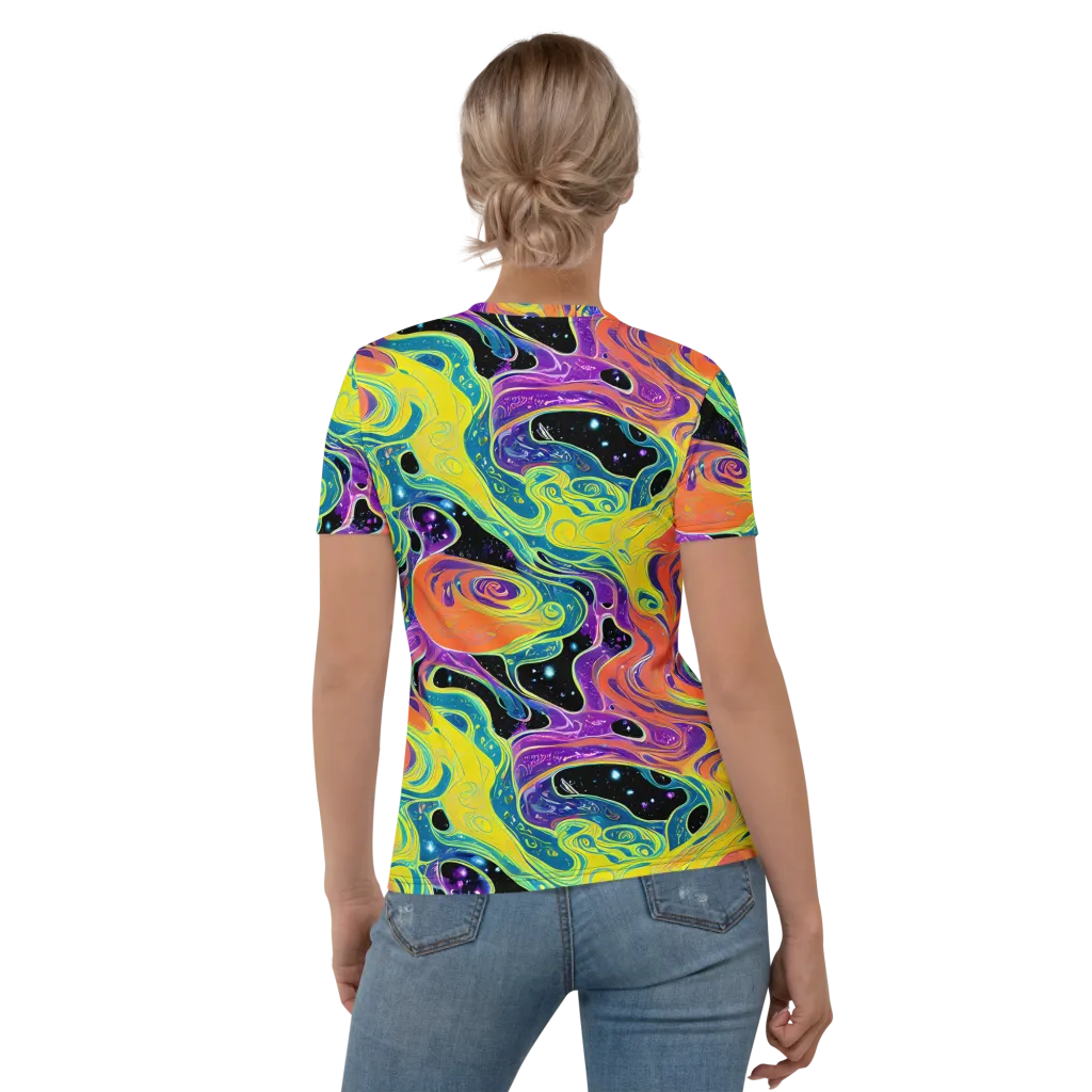 Nebula Nectar on Women's Crew Neck T-Shirt — Back