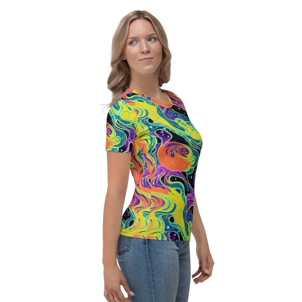 Nebula Nectar on Women's Crew Neck T-Shirt — Right