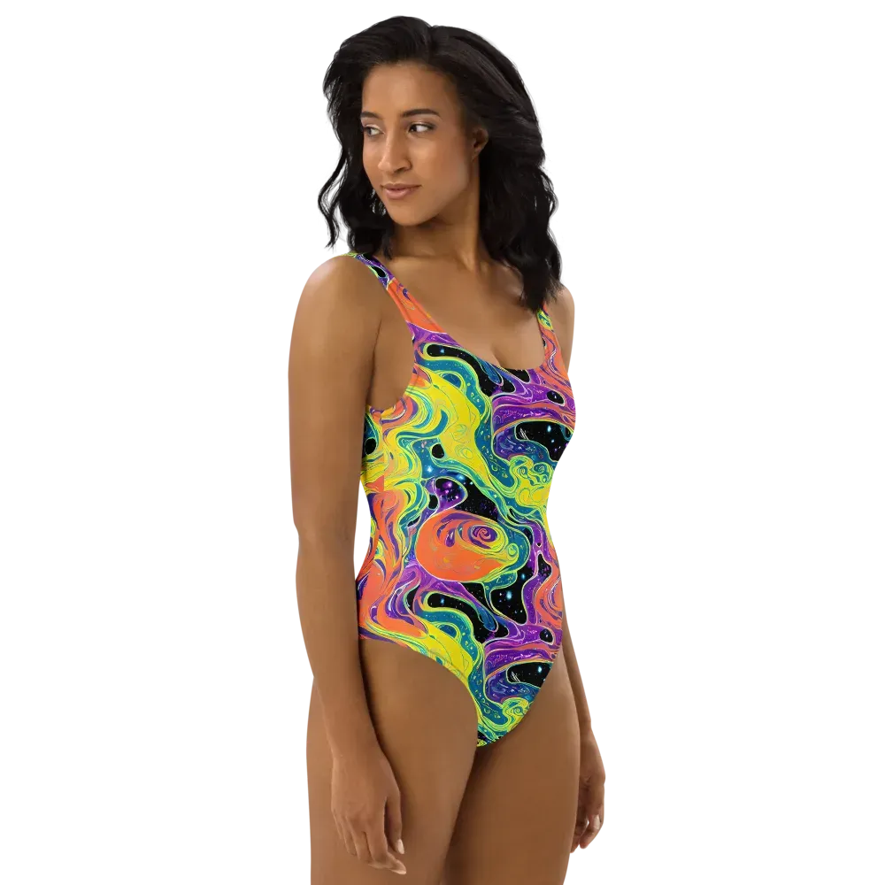 Nebula Nectar on One-Piece Swimsuit — Right
