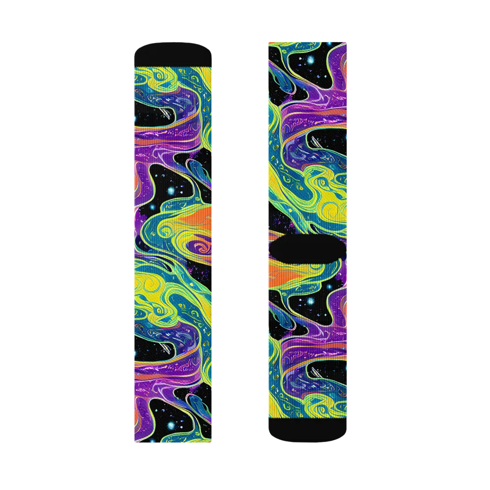 Nebula Nectar on Socks — Right Sock