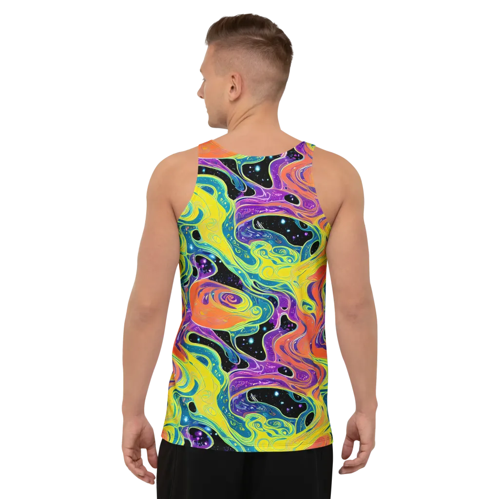 Nebula Nectar on Men's Tank Top — Back