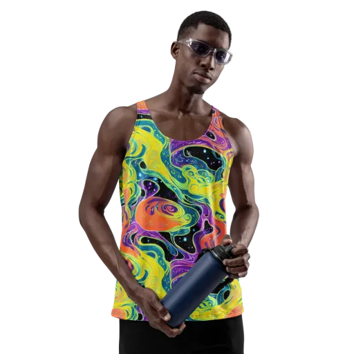 Nebula Nectar on a Men's Tank Top