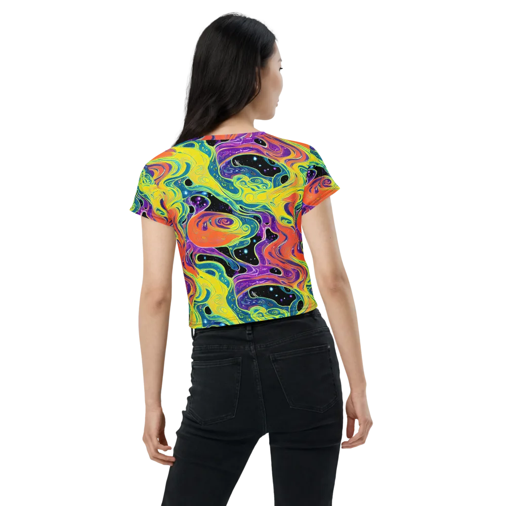 Nebula Nectar on Crop Tee — Back