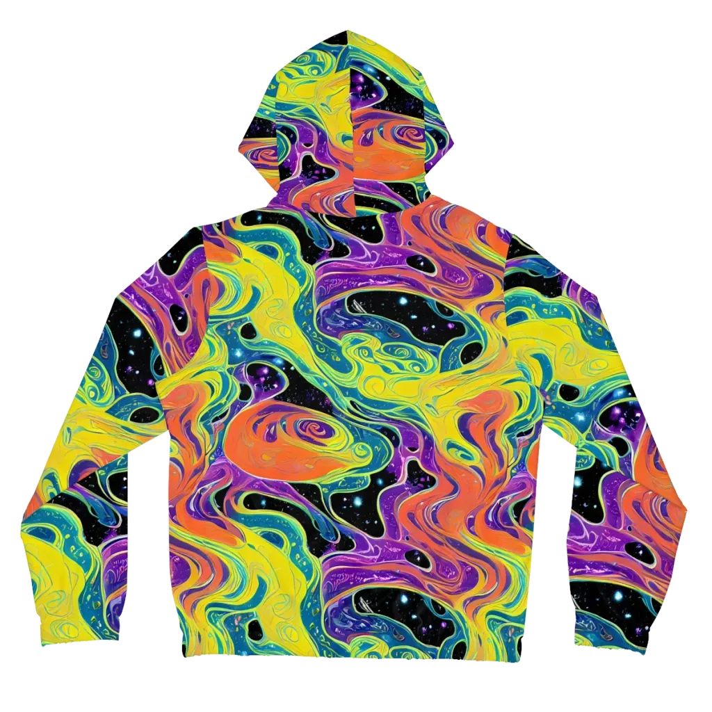 Nebula Nectar on Women's Full-Zip Hoodie — Back