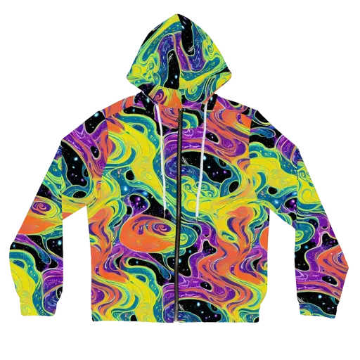 Nebula Nectar on a Women's Full-Zip Hoodie