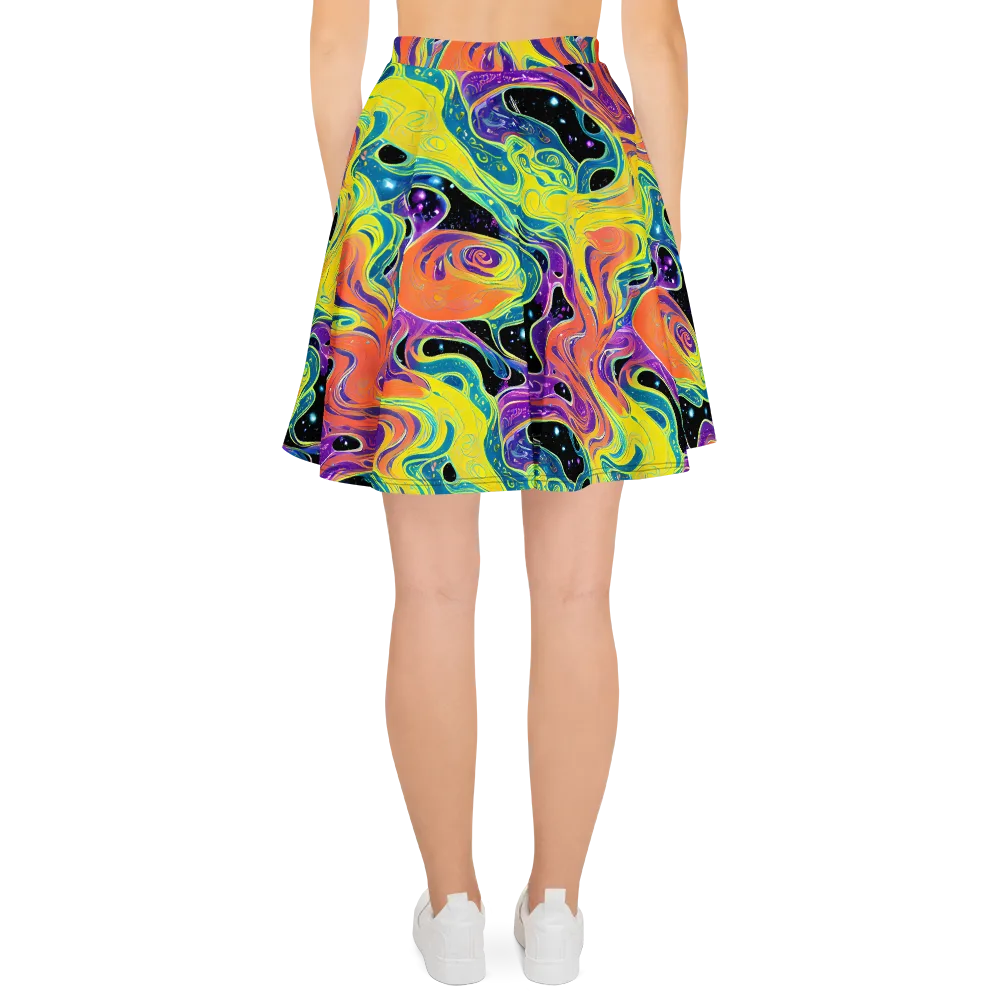 Nebula Nectar on Skater Skirt — Back
