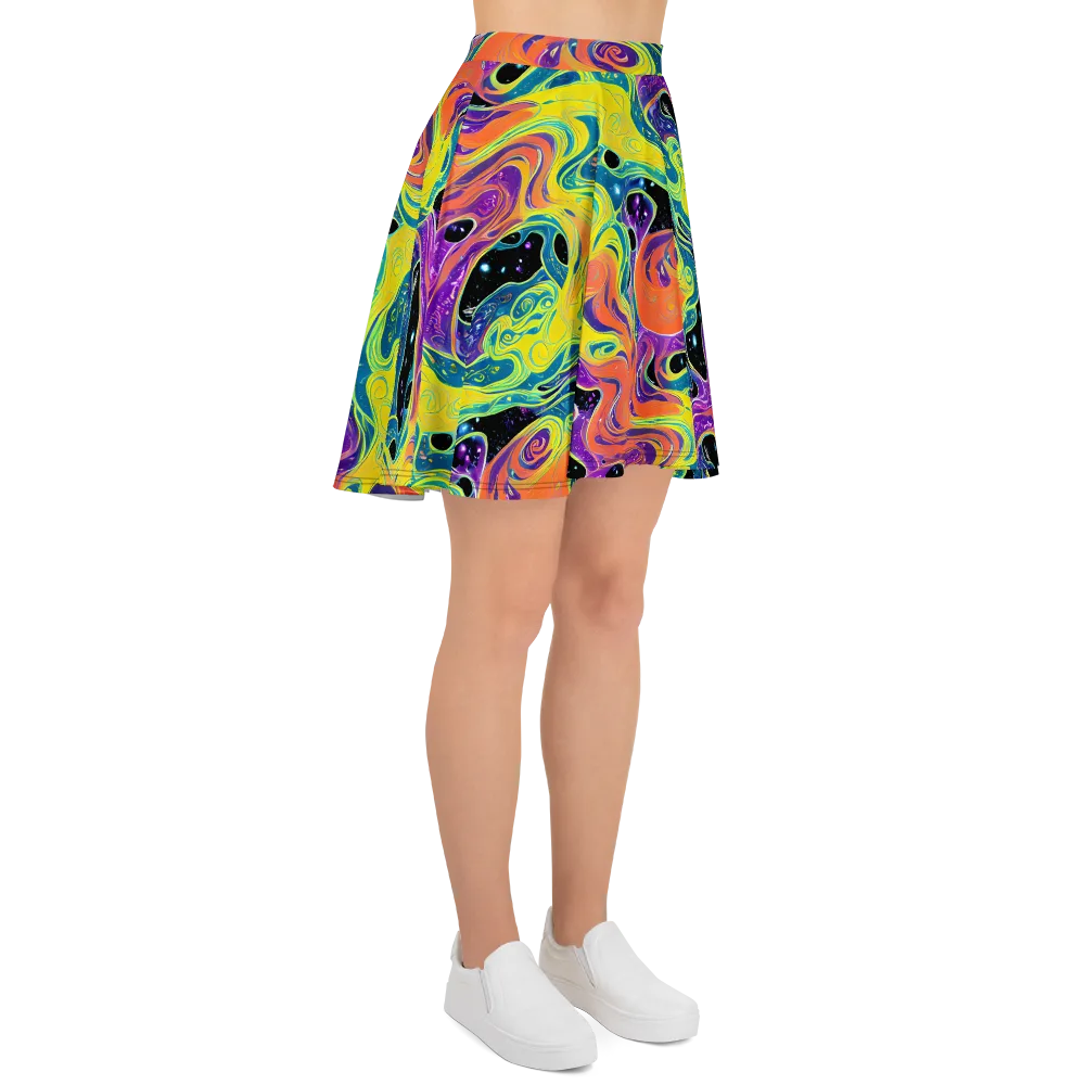 Nebula Nectar on Skater Skirt — Right