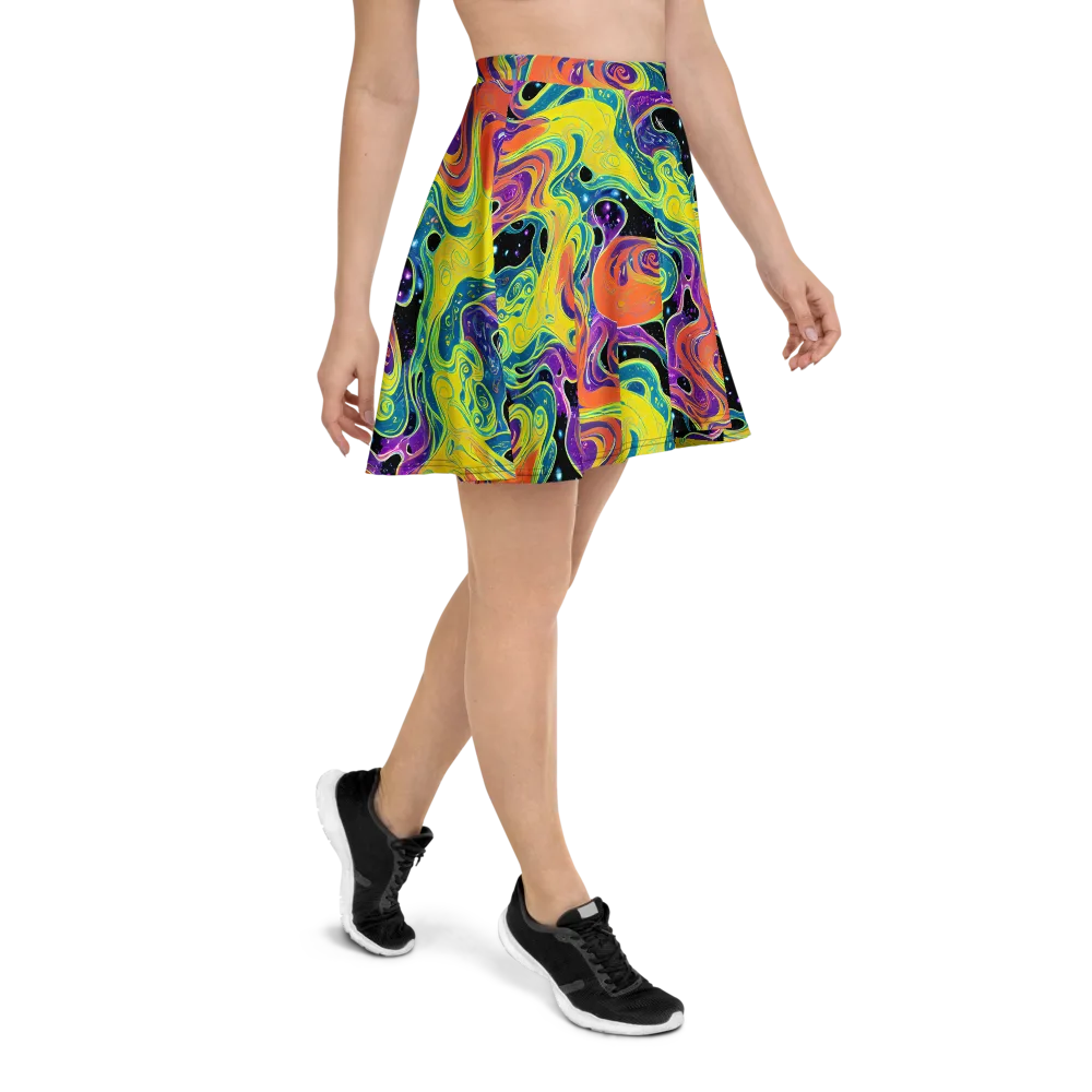 Nebula Nectar on Skater Skirt — Right