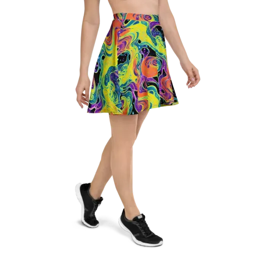 Nebula Nectar on a Skater Skirt