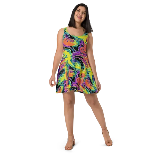 Nebula Nectar on a Skater Dress