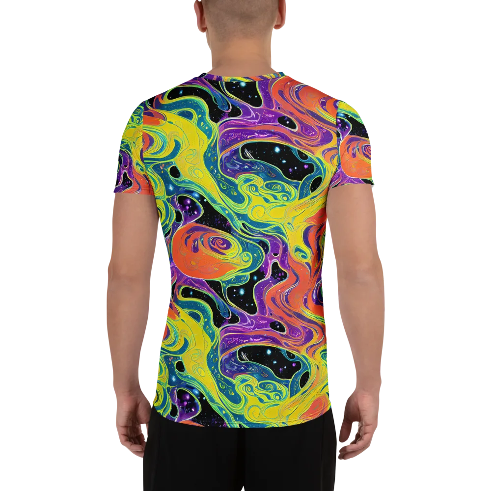 Nebula Nectar on Men's Athletic T-Shirt — Back