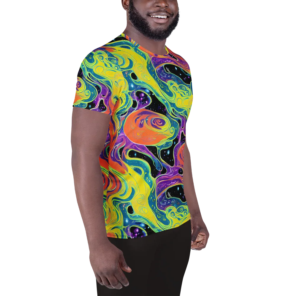 Nebula Nectar on Men's Athletic T-Shirt — Right