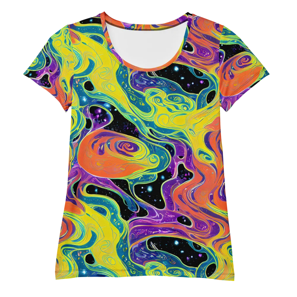 Nebula Nectar on Women's Athletic T-Shirt — Front