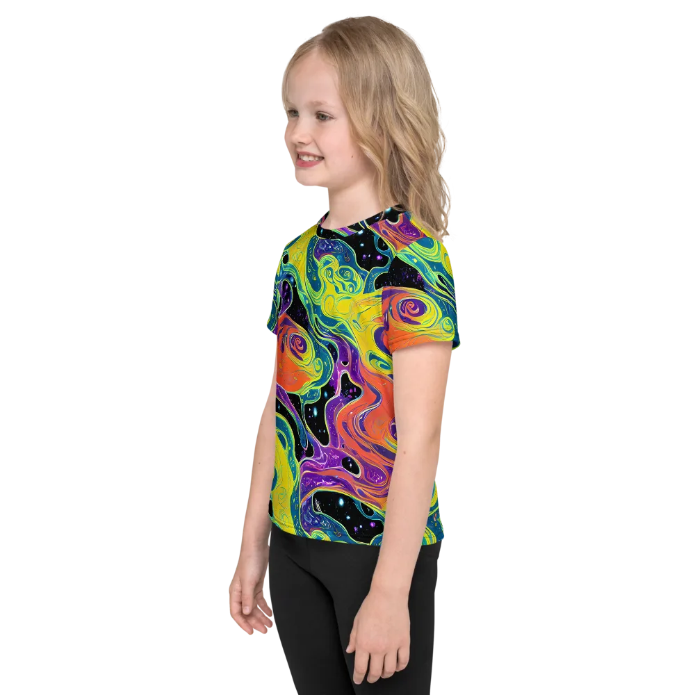 Nebula Nectar on Kids Crew Neck T-Shirt — Left