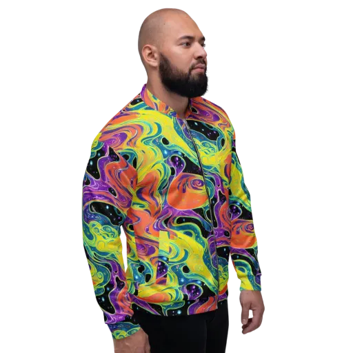 Nebula Nectar on a Bomber Jacket