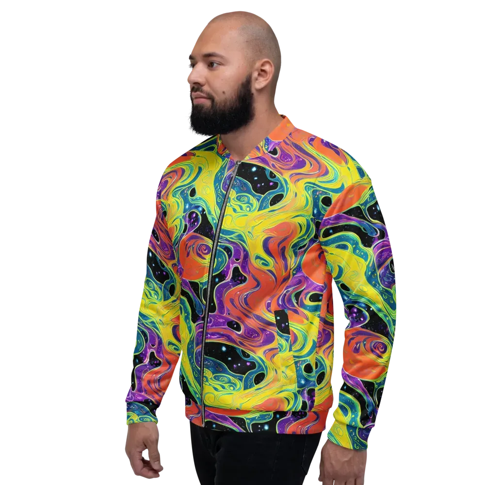 Nebula Nectar on Bomber Jacket — Left
