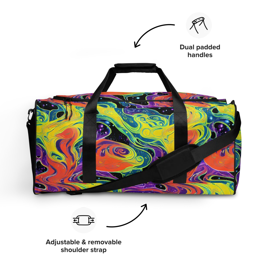 Nebula Nectar on Duffle Bag — Front