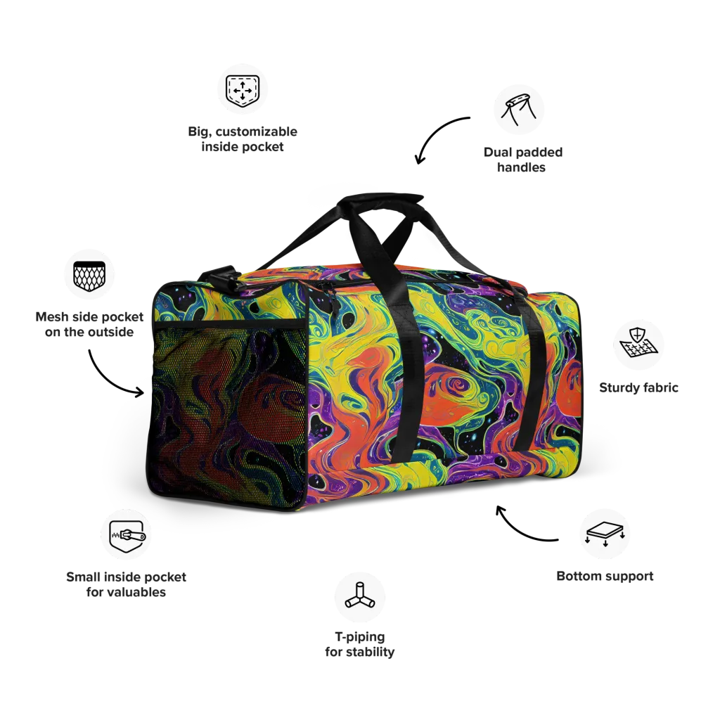 Nebula Nectar on Duffle Bag — Right Front