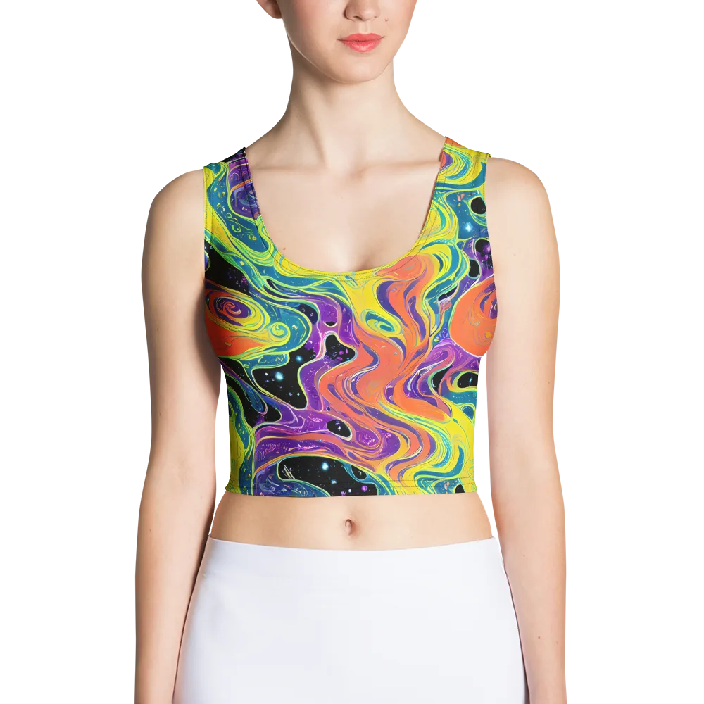Nebula Nectar on Crop Top — Front