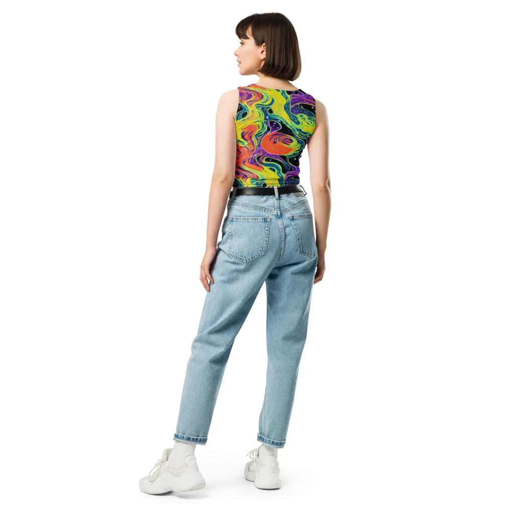 Nebula Nectar on Crop Top — Back