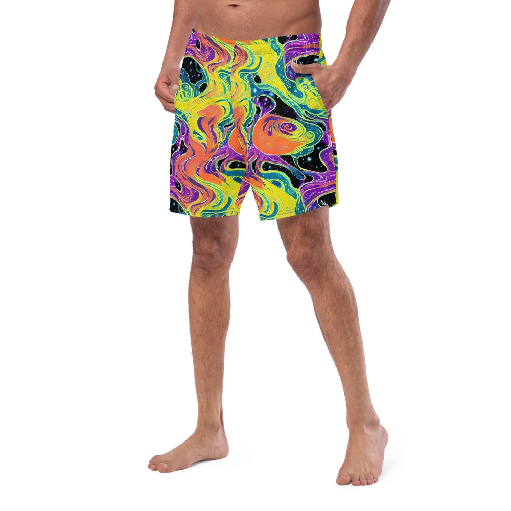 Nebula Nectar on Swim Trunks — Left Front