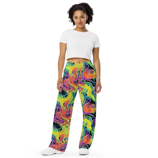 Nebula Nectar on a Wide-Leg Pants