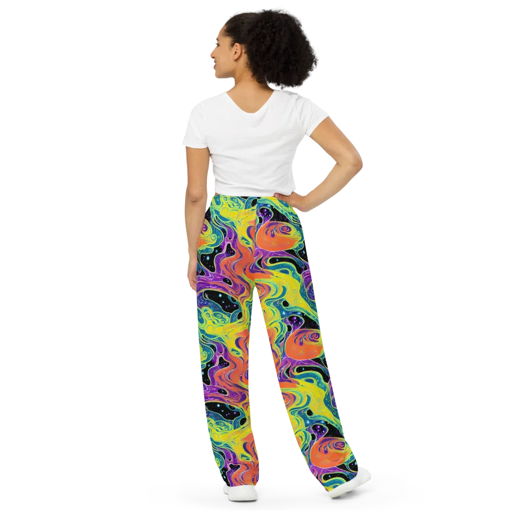 Nebula Nectar on Wide-Leg Pants — Back
