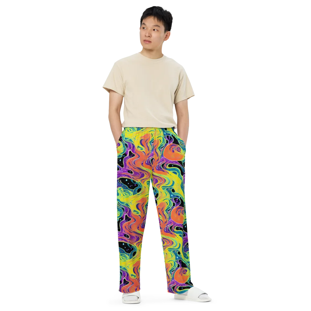 Nebula Nectar on Wide-Leg Pants — Front
