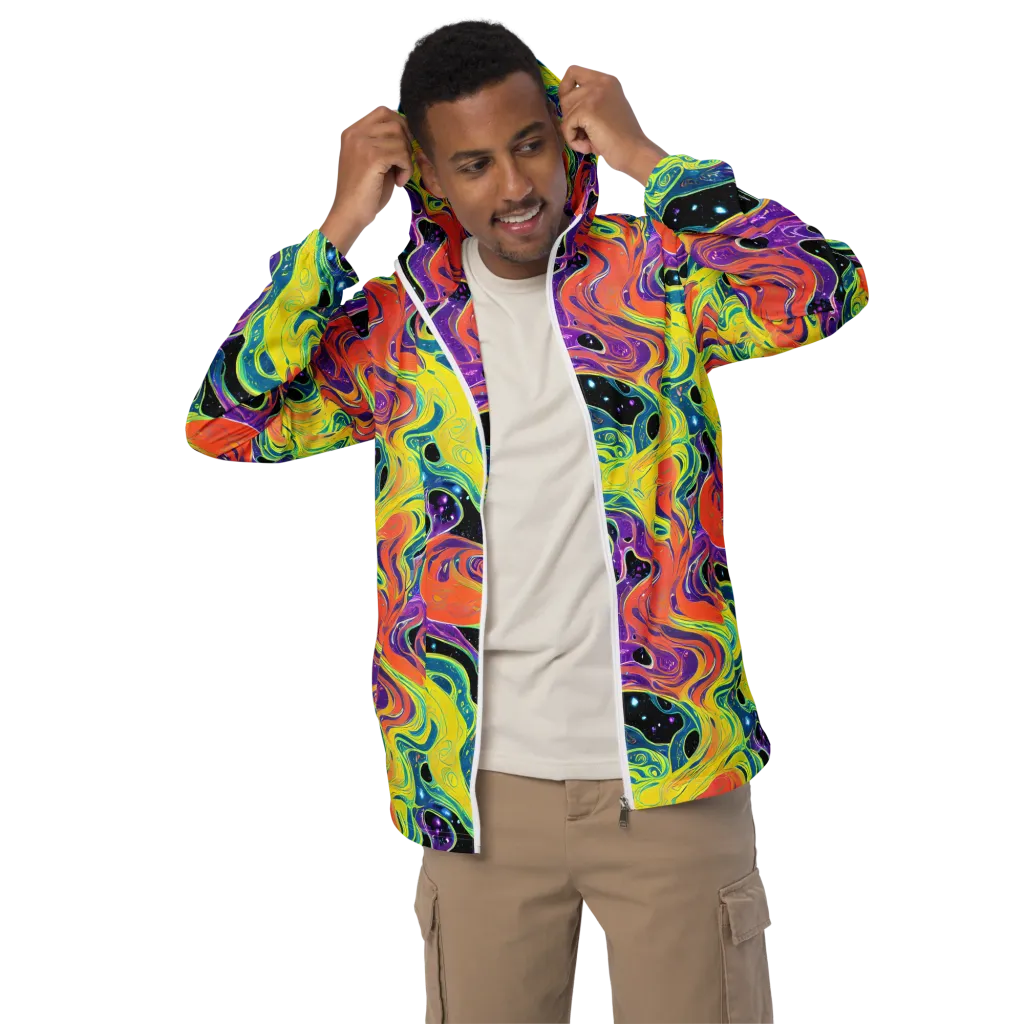 Nebula Nectar on Men's Windbreaker — Front