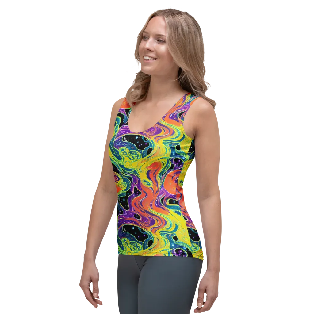 Nebula Nectar on Women's Tank Top — Left Front